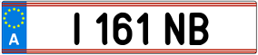 Trailer License Plate